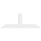 Ekena Millwork Portland Architectural Grade PVC Gable Bracket, 72"W x 27"H x 6"D x 6"F, 9/12 Pitch GBP072X27X0606POR00 - alternate 4